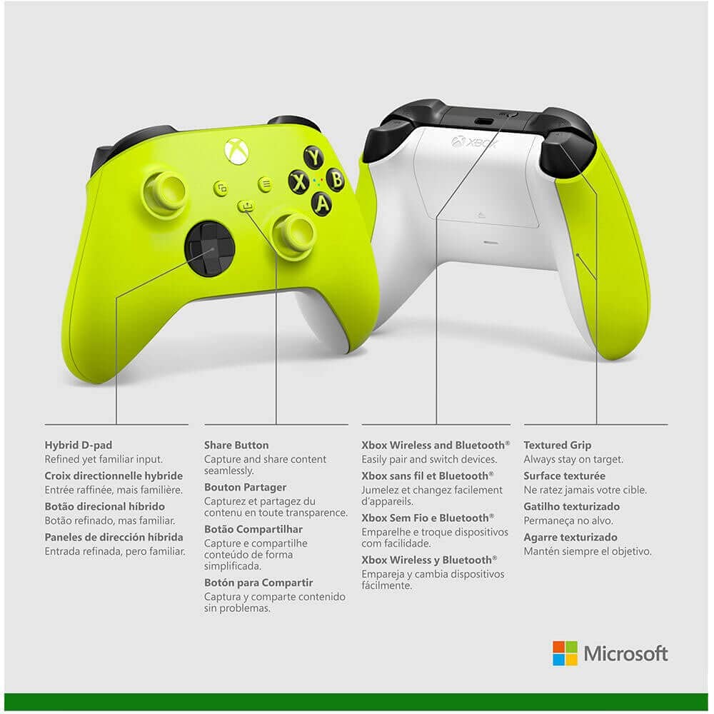 Xbox Wireless Gaming Controller (2025) – Carbon Black – Play on Xbox, Windows, Android, iOS, FireTV Sticks, Smart TVs, VR Headsets