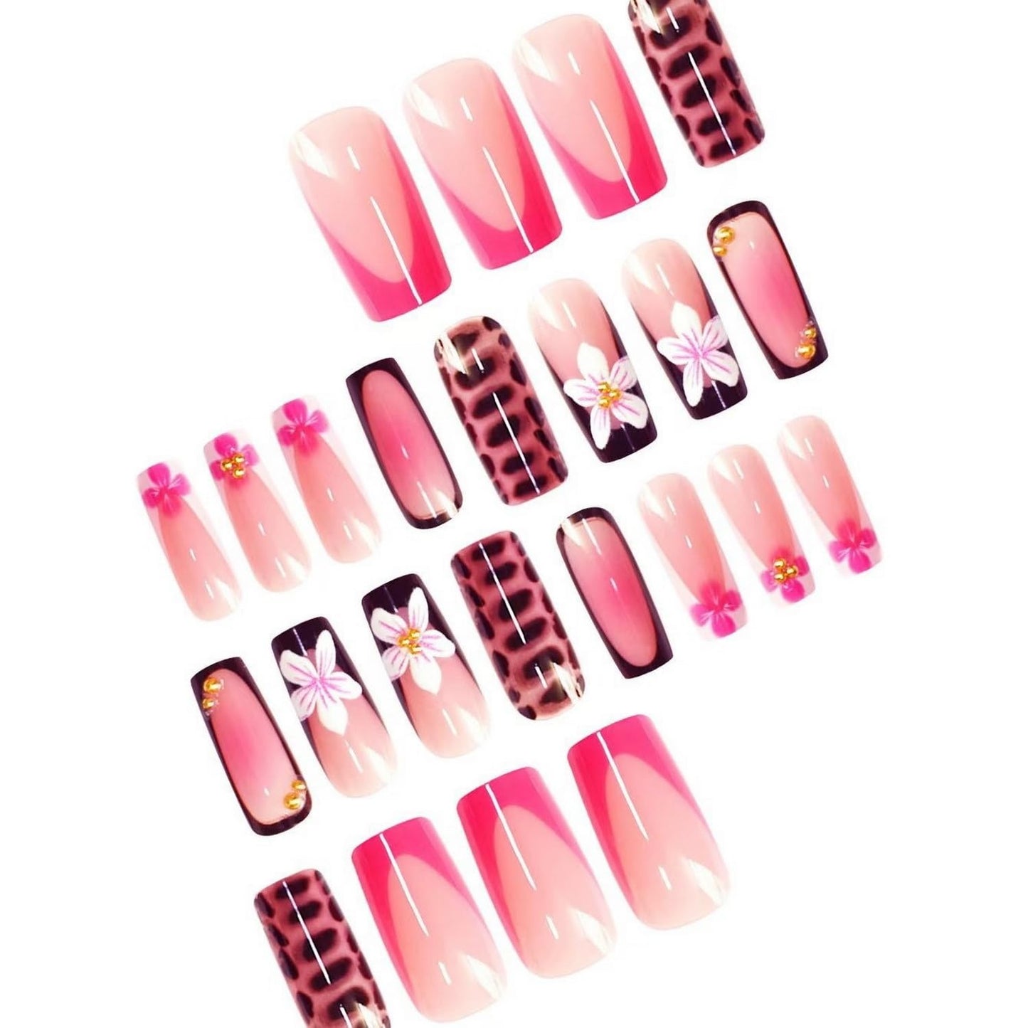 Short Almond Press on Nails Fall Fake Nails Sparkly False Nail with Gold Leaf Designs Autumn Wine Red Glossy Full Cover Acrylic Stick on Nail for Women Nail Art Decor 24 Pcs
