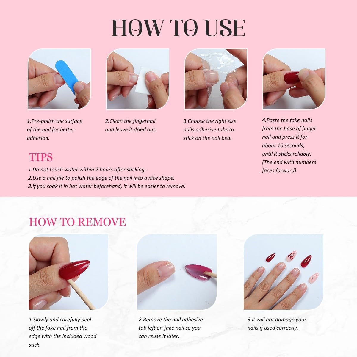 Short Almond Press on Nails Fall Fake Nails Sparkly False Nail with Gold Leaf Designs Autumn Wine Red Glossy Full Cover Acrylic Stick on Nail for Women Nail Art Decor 24 Pcs
