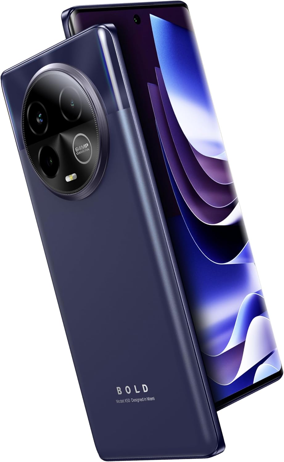 Bold K50 | 5G| 2024 | 3-Day Battery | Unlocked | 6.7” FHD+ 3D AMOLED | 256/8GB | Triple 64MP Camera | US Version | US Warranty | Purple