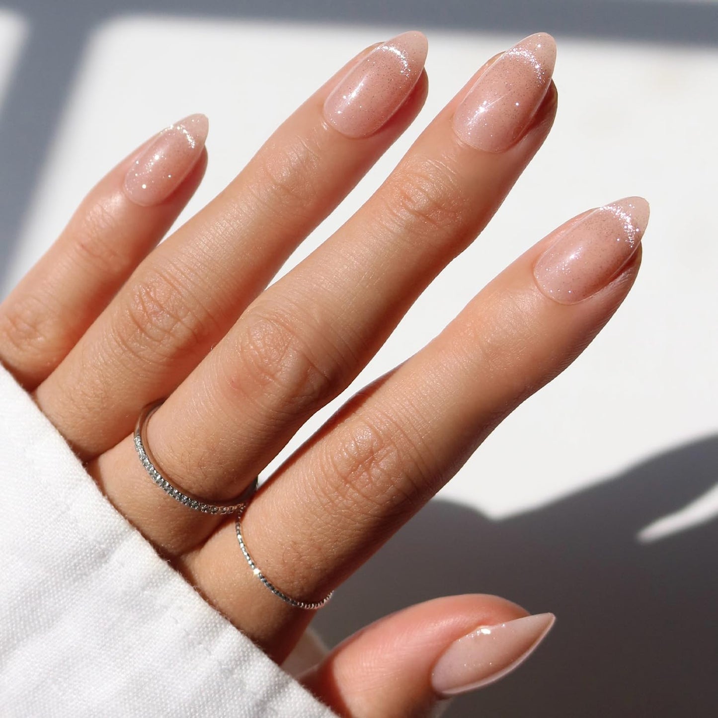 Glamnetic x GLAMZILLA Press On Nails - KILLAZILLA | Short Almond Tortoiseshell Fake Nails with French Tips, Salon Quality | 15 Sizes - 30 Nail Kit with Glue