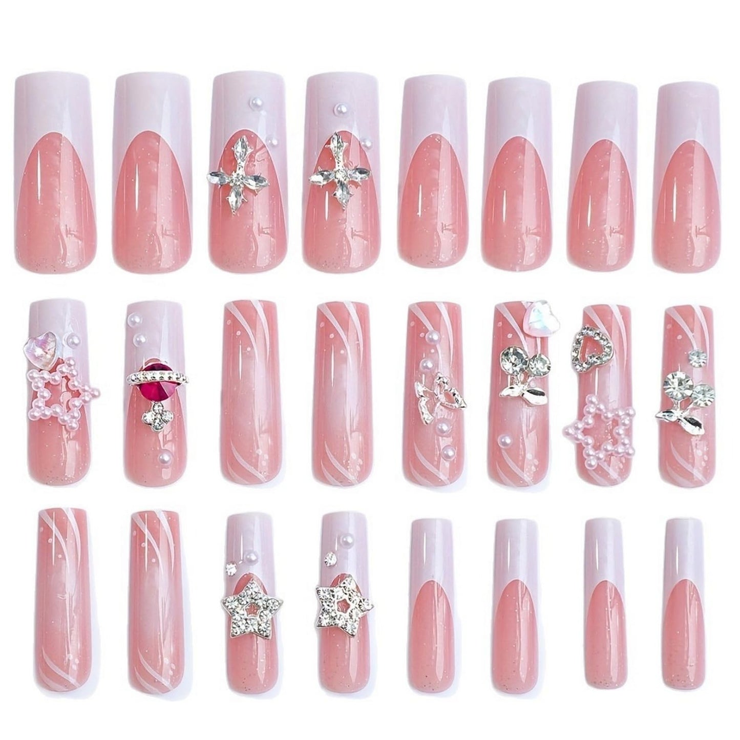 Short Almond Press on Nails Fall Fake Nails Sparkly False Nail with Gold Leaf Designs Autumn Wine Red Glossy Full Cover Acrylic Stick on Nail for Women Nail Art Decor 24 Pcs