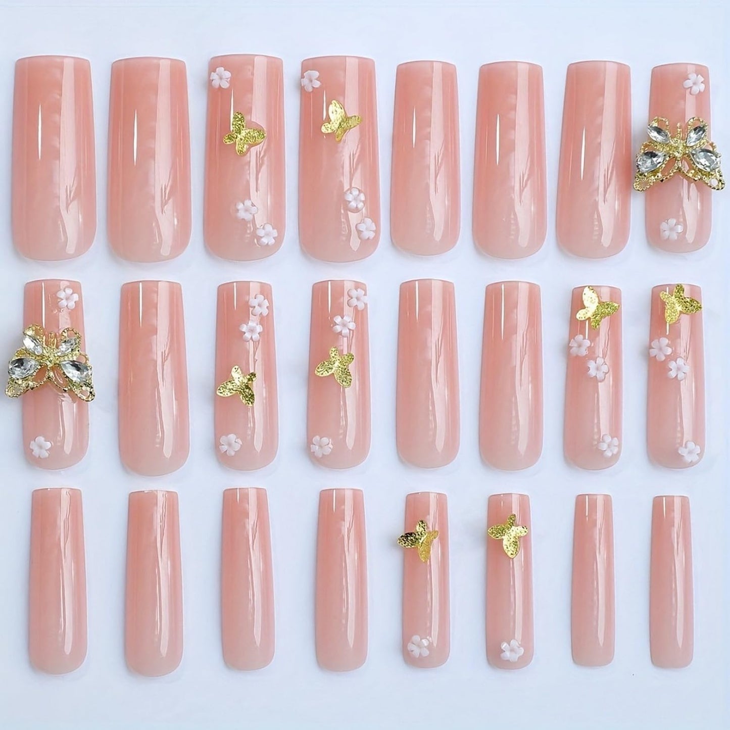 Short Almond Press on Nails Fall Fake Nails Sparkly False Nail with Gold Leaf Designs Autumn Wine Red Glossy Full Cover Acrylic Stick on Nail for Women Nail Art Decor 24 Pcs