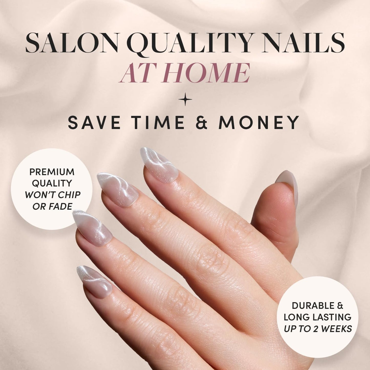 Glamnetic x GLAMZILLA Press On Nails - KILLAZILLA | Short Almond Tortoiseshell Fake Nails with French Tips, Salon Quality | 15 Sizes - 30 Nail Kit with Glue
