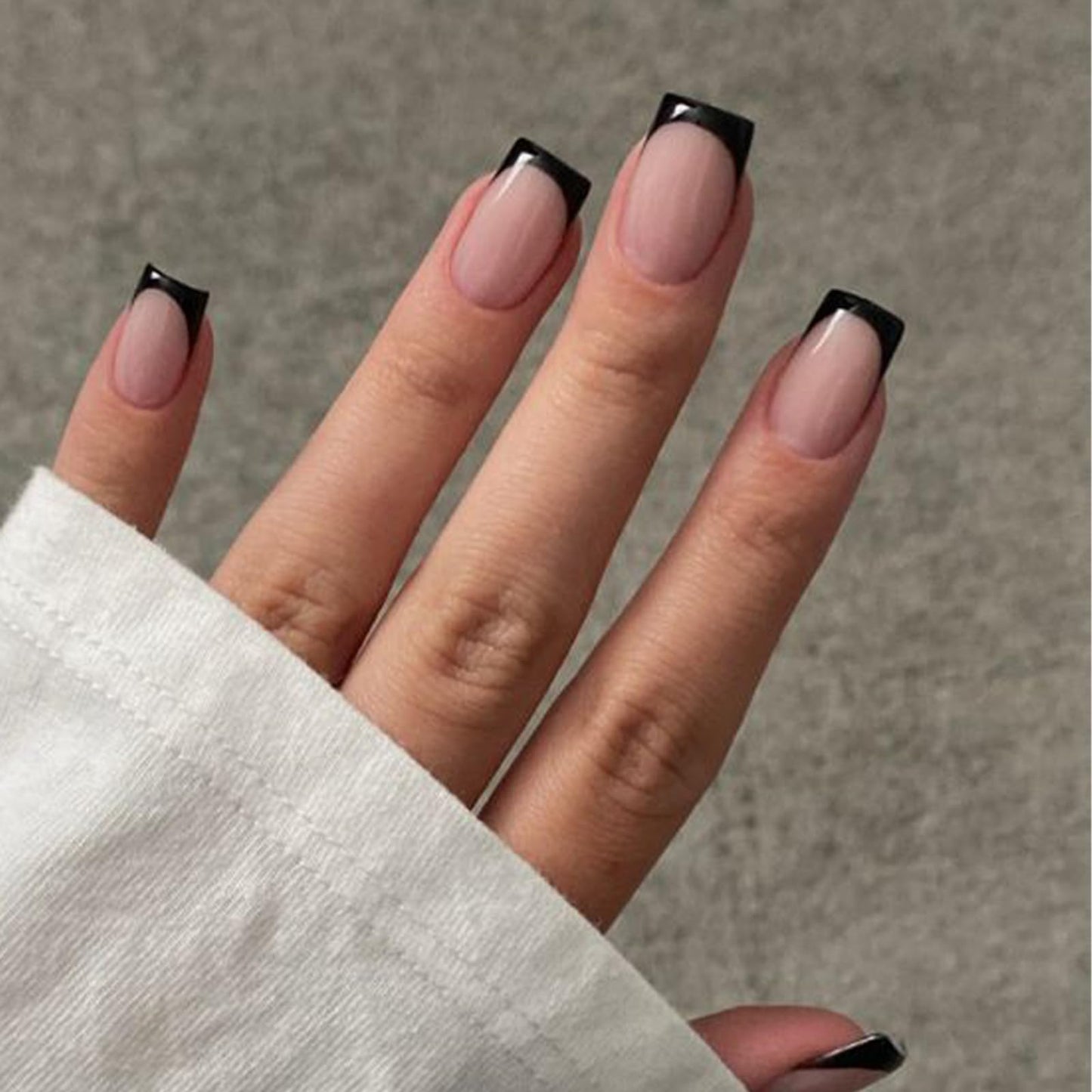 Modelones Brown Press on Nails Almond, Fall Short Fake Nails, Reusable Nail Kit with Nail Glue Adhesive Tabs Mini Nail File, Nails Press Ons 32Pcs 16 Sizes, Women Girl Gift, Amber