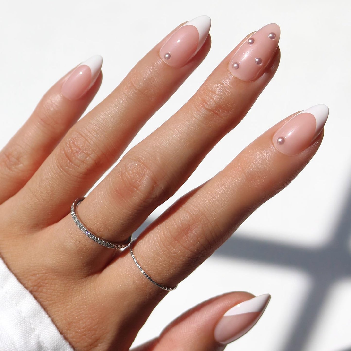 Glamnetic x GLAMZILLA Press On Nails - KILLAZILLA | Short Almond Tortoiseshell Fake Nails with French Tips, Salon Quality | 15 Sizes - 30 Nail Kit with Glue