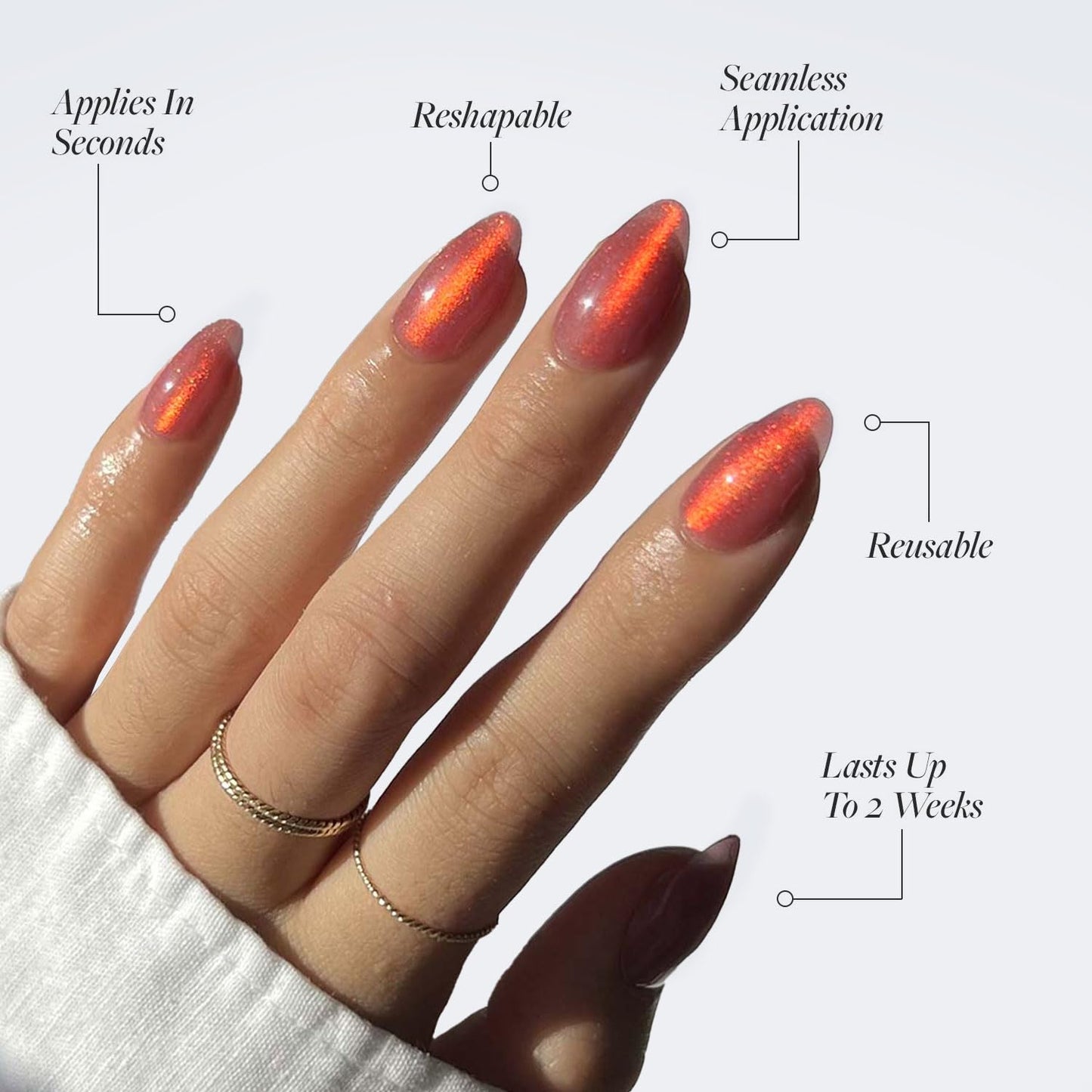 Glamnetic Press On Nails - Berry Maroon | Opaque Dark Red Maroon Short Round Fake Nails, Salon Quality | 12 Sizes - 30 Nail Kit