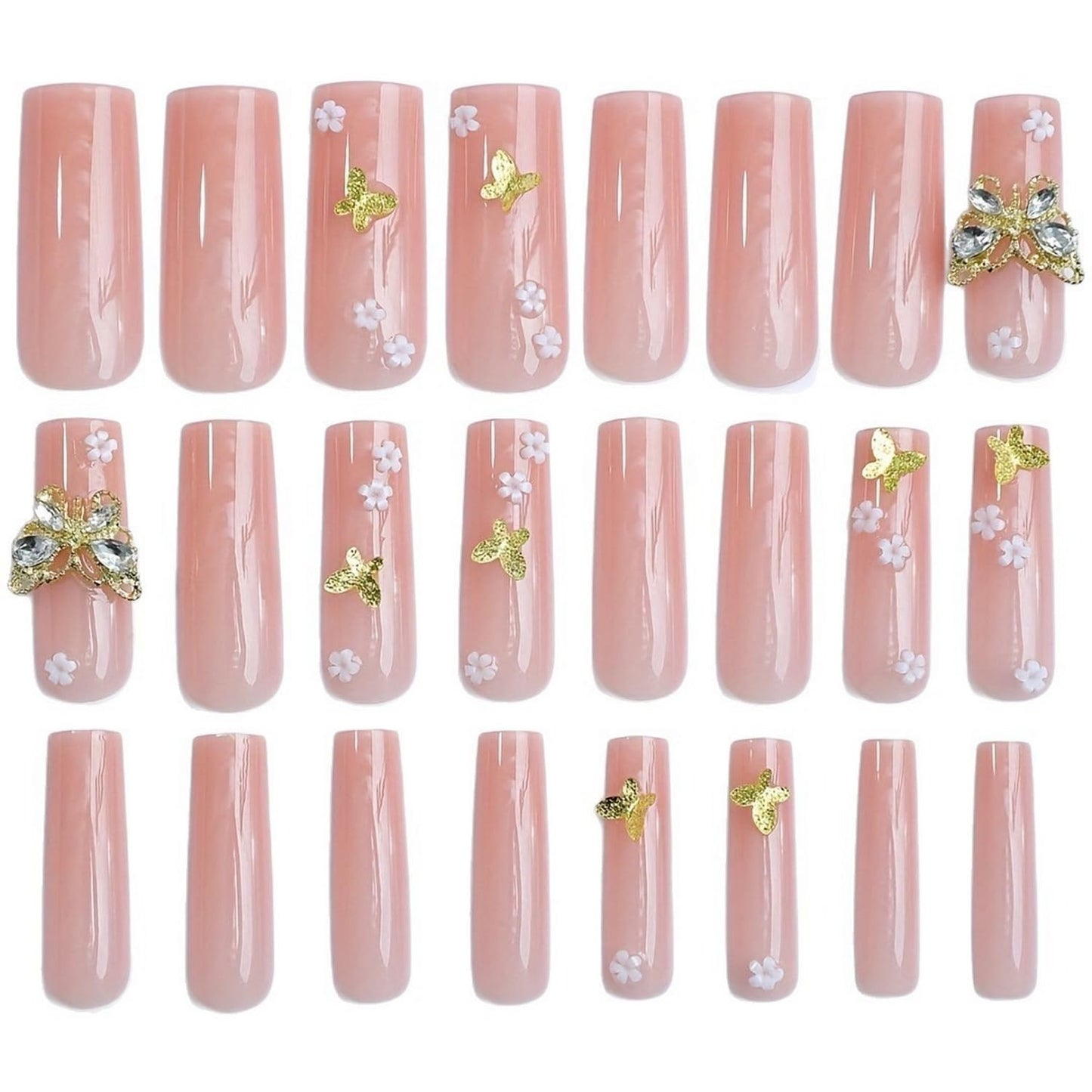 Short Almond Press on Nails Fall Fake Nails Sparkly False Nail with Gold Leaf Designs Autumn Wine Red Glossy Full Cover Acrylic Stick on Nail for Women Nail Art Decor 24 Pcs