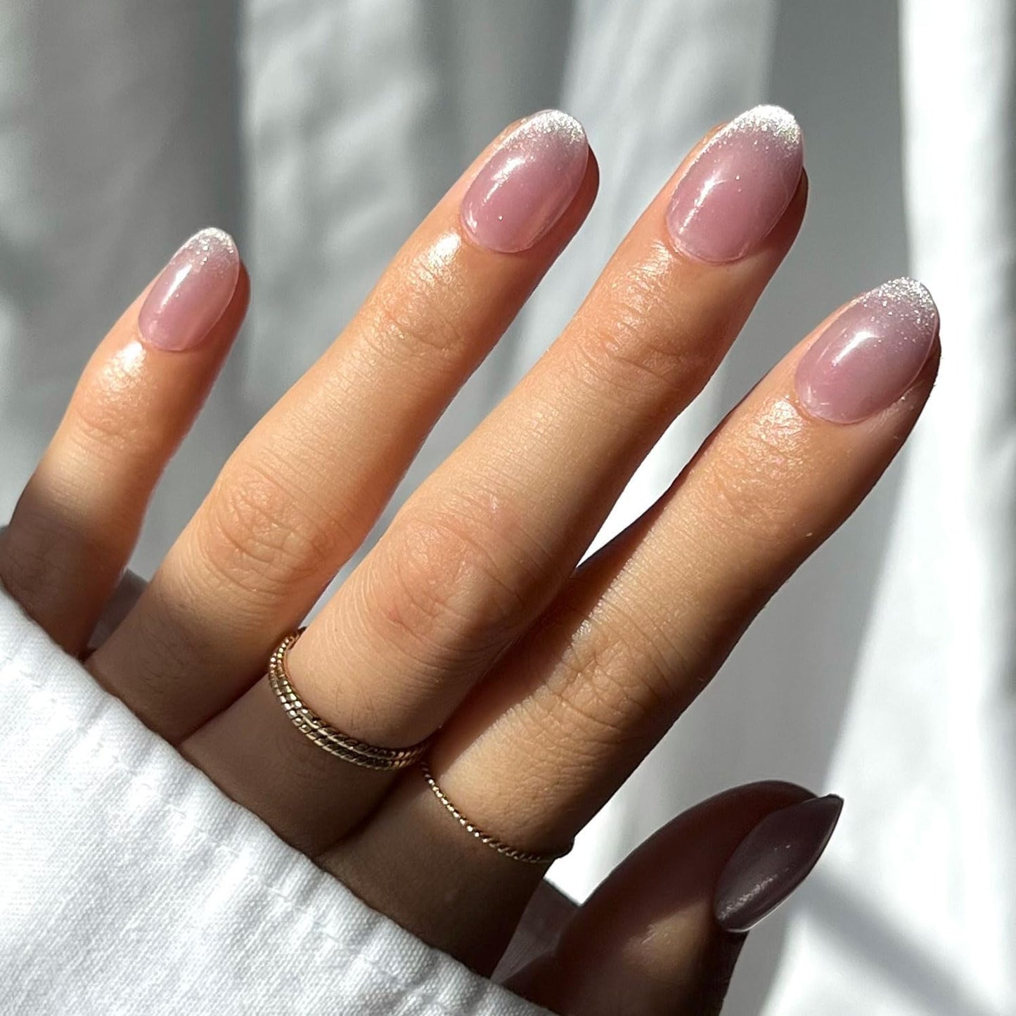 Glamnetic Press On Nails - Berry Maroon | Opaque Dark Red Maroon Short Round Fake Nails, Salon Quality | 12 Sizes - 30 Nail Kit