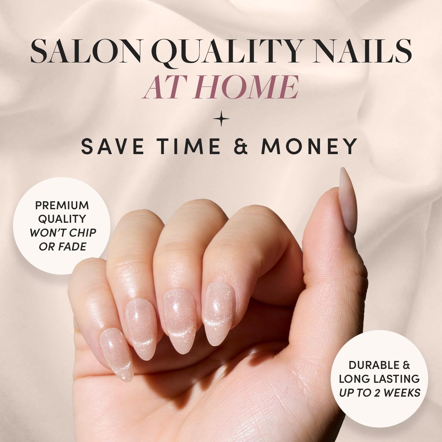 Glamnetic x GLAMZILLA Press On Nails - KILLAZILLA | Short Almond Tortoiseshell Fake Nails with French Tips, Salon Quality | 15 Sizes - 30 Nail Kit with Glue