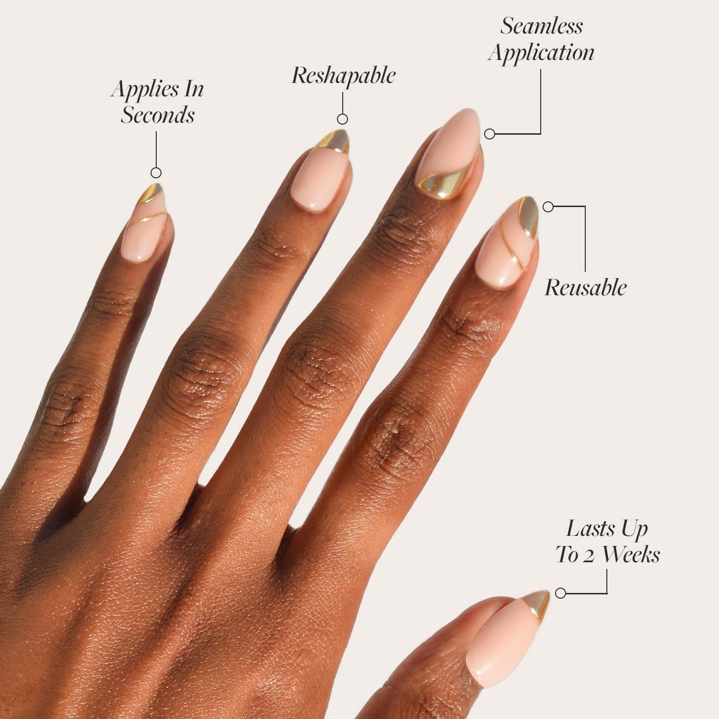Glamnetic x GLAMZILLA Press On Nails - KILLAZILLA | Short Almond Tortoiseshell Fake Nails with French Tips, Salon Quality | 15 Sizes - 30 Nail Kit with Glue