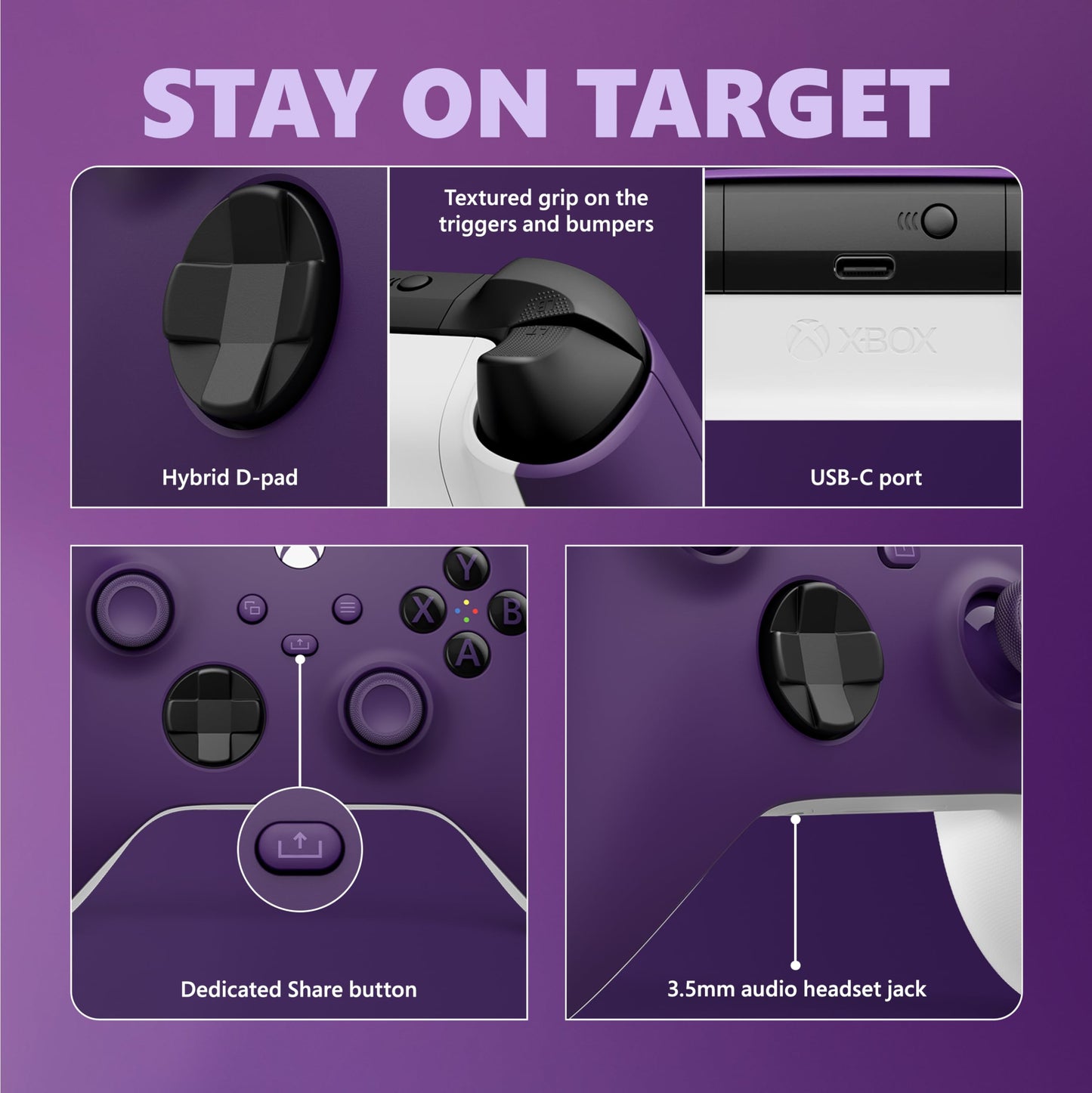 Xbox Wireless Gaming Controller (2025) – Carbon Black – Play on Xbox, Windows, Android, iOS, FireTV Sticks, Smart TVs, VR Headsets