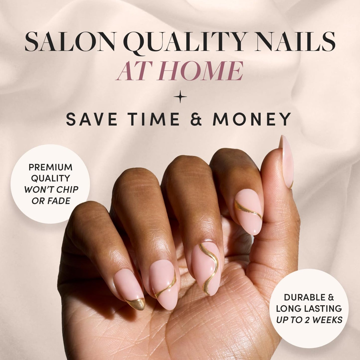 Glamnetic x GLAMZILLA Press On Nails - KILLAZILLA | Short Almond Tortoiseshell Fake Nails with French Tips, Salon Quality | 15 Sizes - 30 Nail Kit with Glue