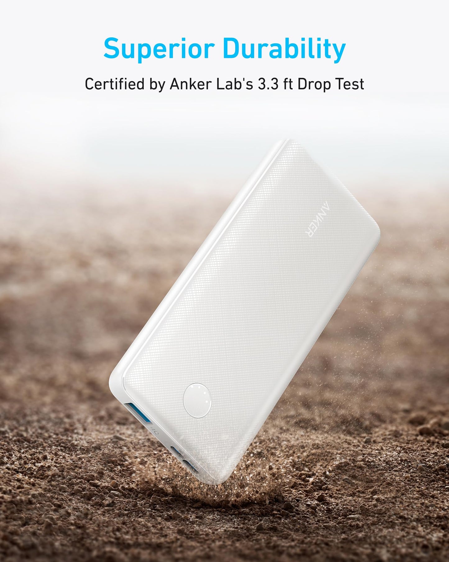 Anker Power Bank(PowerCore 10K),Compact Travel-Ready 10,000mAh Battery Pack with PowerIQ Charging Technology,5V/3A High-Speed Charging for iPhone,iPad,and More (USB-C Input and Output(Black),1pack)