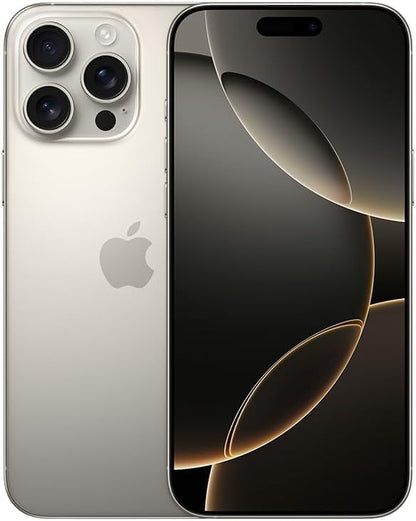 Apple iPhone 16 Pro Max, US Version, 256GB, Black Titanium - Unlocked (Renewed)