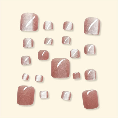 24Pcs Fall Press on Nails Short Square Fake Nails Wine Red and Gold Maple Leaf Glossy Gold Sparkly Acrylic Nails Full Cover Stick on Nails Autumn Thanksgiving Nail Decoration for Nail Art Supplies