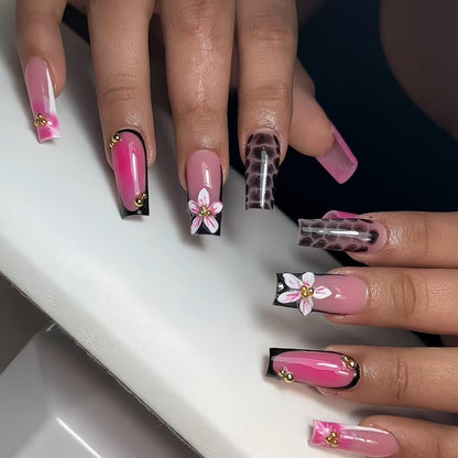 Short Almond Press on Nails Fall Fake Nails Sparkly False Nail with Gold Leaf Designs Autumn Wine Red Glossy Full Cover Acrylic Stick on Nail for Women Nail Art Decor 24 Pcs