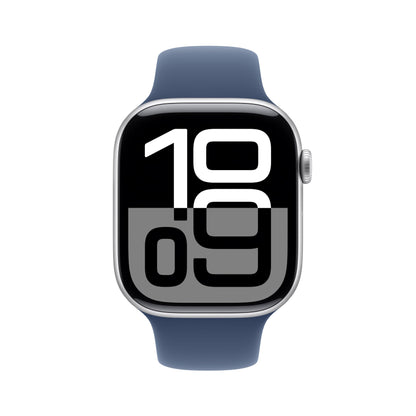 Apple Watch Series 10 [GPS 42mm case] Smartwatch with Rose Gold Aluminium Case with Light Blush Sport Band - S/M. Fitness Tracker, ECG App, Always-On Retina Display, Water Resistant