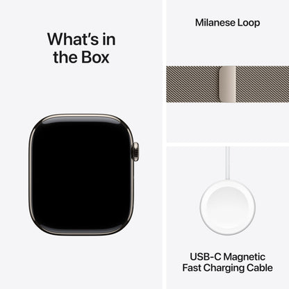 Apple Watch Series 10 [GPS 42mm case] Smartwatch with Rose Gold Aluminium Case with Light Blush Sport Band - S/M. Fitness Tracker, ECG App, Always-On Retina Display, Water Resistant