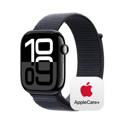 Apple Watch Series 10 [GPS 42mm case] Smartwatch with Rose Gold Aluminium Case with Light Blush Sport Band - S/M. Fitness Tracker, ECG App, Always-On Retina Display, Water Resistant