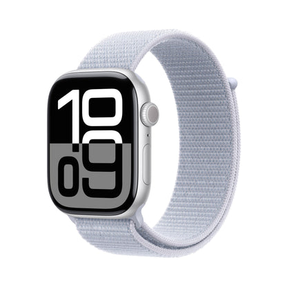 Apple Watch Series 10 [GPS 42mm case] Smartwatch with Rose Gold Aluminium Case with Light Blush Sport Band - S/M. Fitness Tracker, ECG App, Always-On Retina Display, Water Resistant