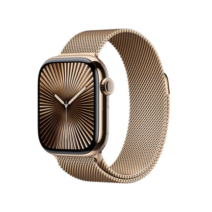 Apple Watch Series 10 [GPS 42mm case] Smartwatch with Rose Gold Aluminium Case with Light Blush Sport Band - S/M. Fitness Tracker, ECG App, Always-On Retina Display, Water Resistant